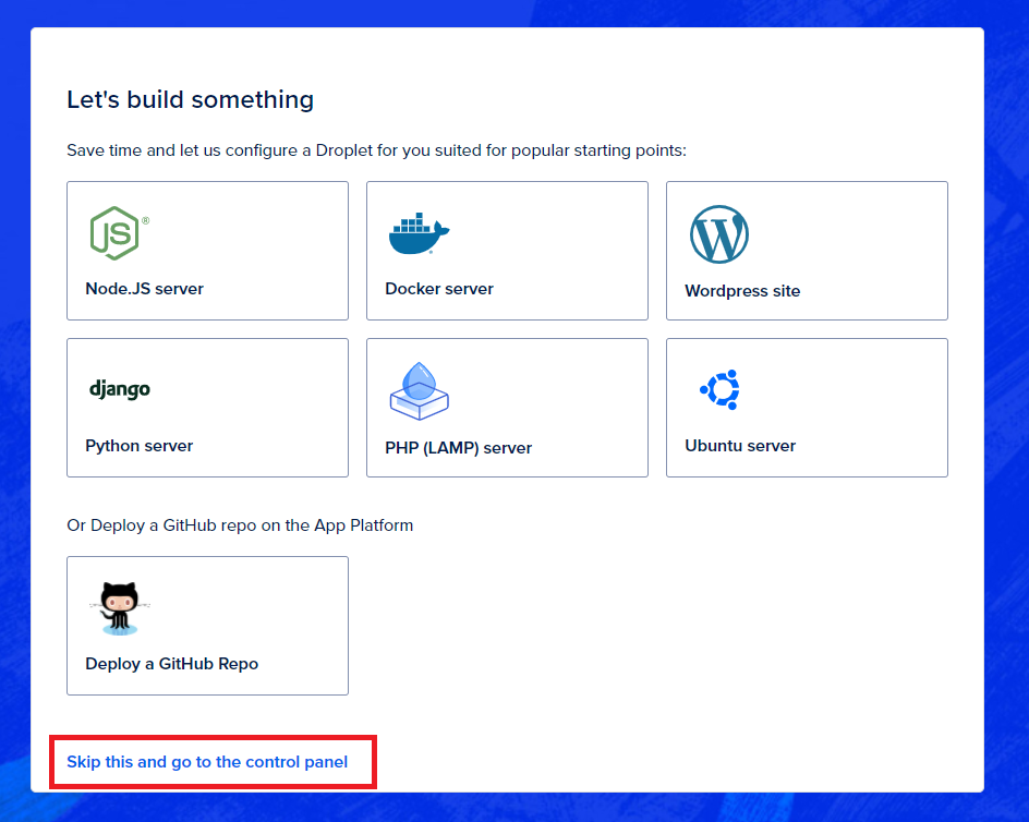 Let’s build something on DigitalOcean