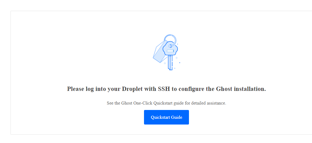Log into SSH page