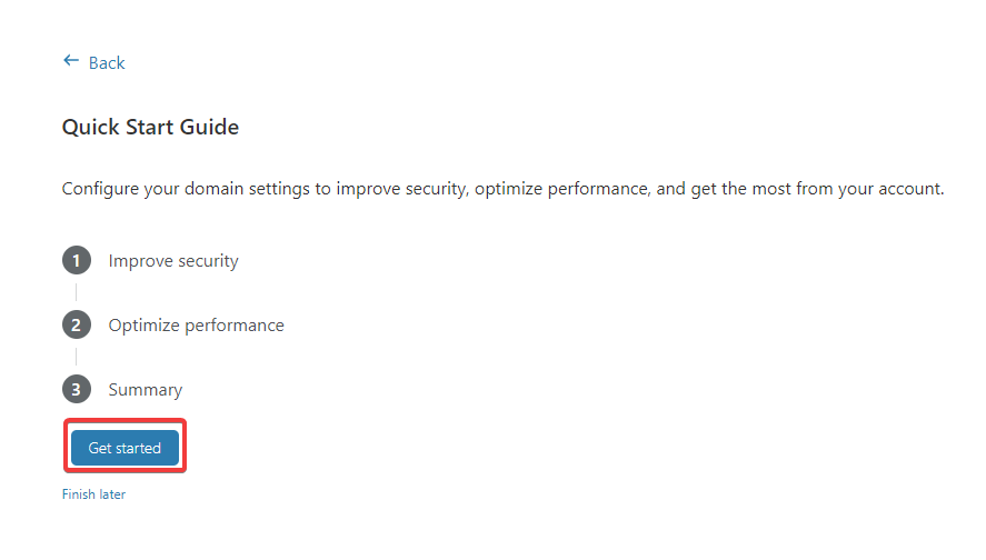 Cloudflare’s get started