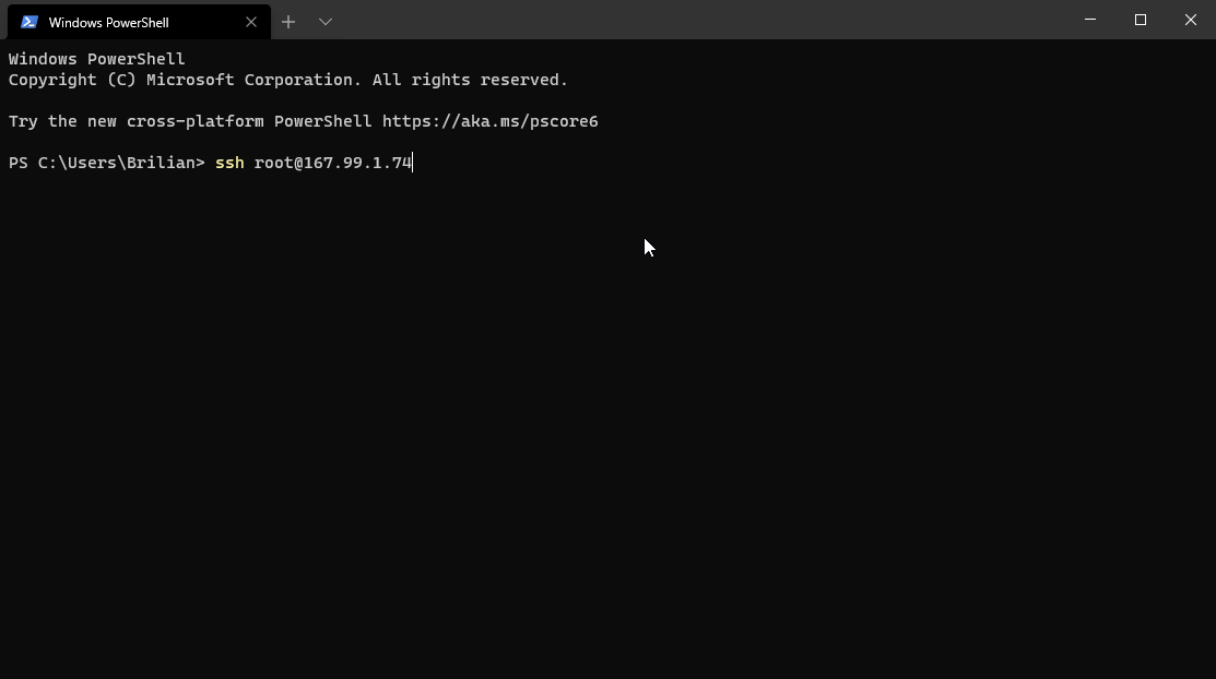 SSH to Ghost droplet